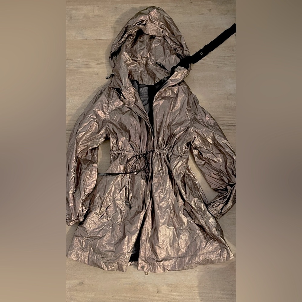 Eva on earth rose gold rain jacket